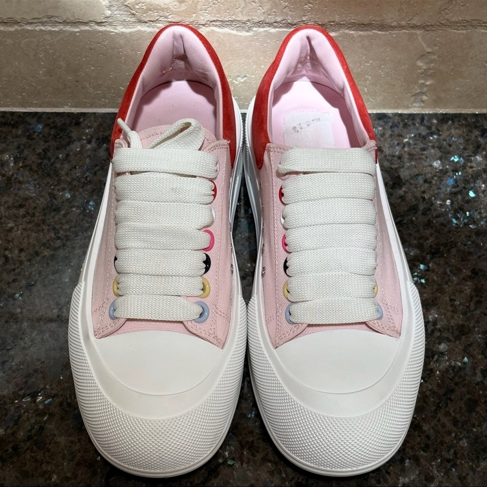 Alexander McQueen Deck Multicolor Plimsoll Sneaker - Picture 2 of 13